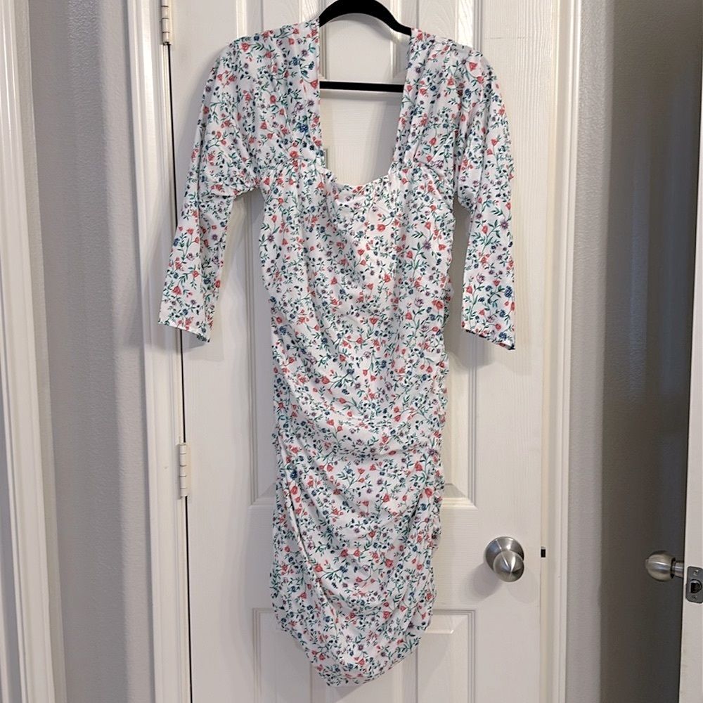 Lovers + friends size medium white floral dress never worn